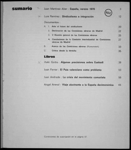 Cuadernos de Ruedo Ibérico (1970 : n° 25-26)