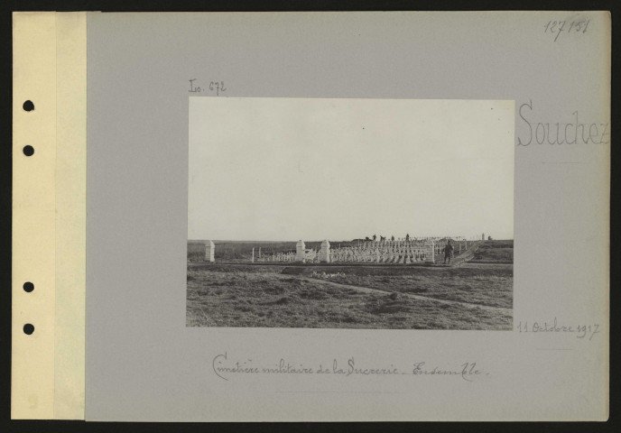 Souchez. Cimetière militaire de la sucrerie. Ensemble
