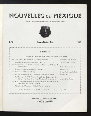 Nouvelles du Mexique - 1962