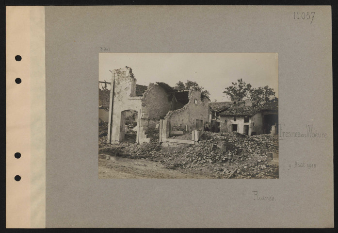 Fresnes-en-Woëvre. Ruines