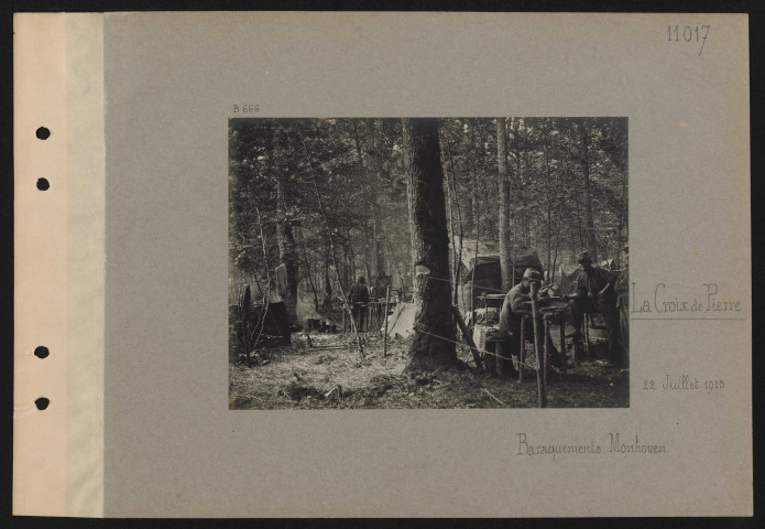 La Croix de Pierre. Baraquements Monhoven