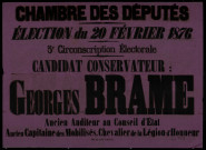 Candidat conservateur : Georges Brame