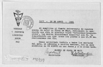 Correspondances et communiqués de presse. Sous-Titre : Fonds Argentine