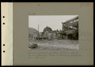 Aniche (Compagnie des mines d'). Au nord d'Auberchicourt. Fosse Sainte-Marie détruite par les Allemands. Triage et bâtiments d'extraction numéro 1, (côté sud)