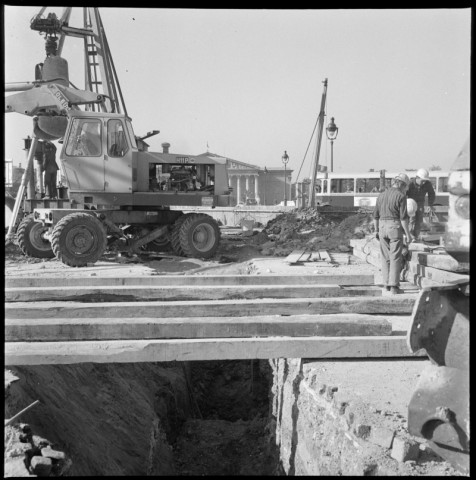 Travaux à la place de la Concorde