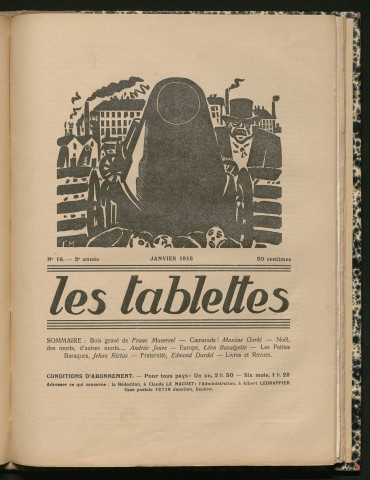 1918 - Les Tablettes