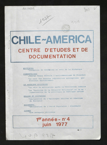 Chile America - 1977