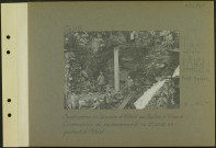 Lac d'Alfeld (Près Sewen). Construction de la route d'Alfeld au Ballon d'Alsace. Construction du soubassement du deuxième pont en partant d'Alfeld