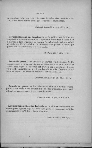 Agence Polonaise de Presse (1913, n° 134- n°144)  Sous-Titre : patronné par le Conseil National de Galicie