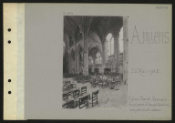 Amiens. Église Saint-Germain : la nef après le bombardement, vue prise du chœur