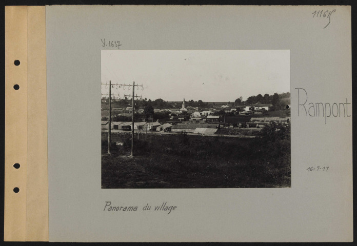 Rampont. Panorama du village