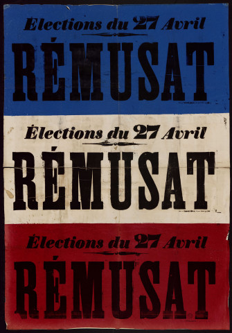 Elections du 27 avril : Rémusat