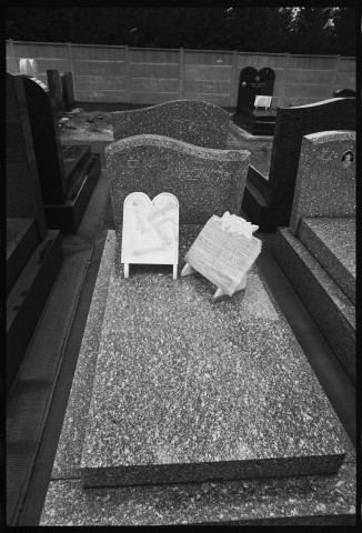 Tombes profanées à Rosny-sous-Bois : inscriptions antisémites. Campagne électorale de Georges Marchais pour l'élection présidentielle de 1981