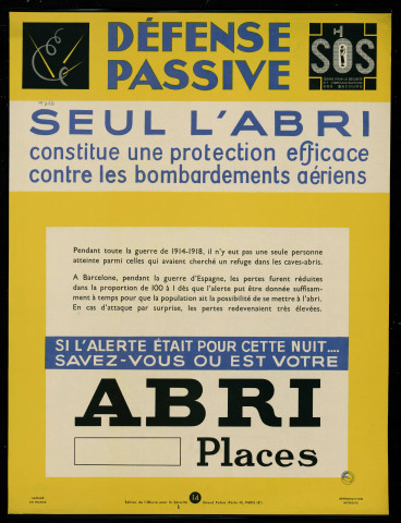 Défense passive : seul l'abri constitue une protection efficace contre les bombardement aériens