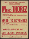 Maurice Thorez : compte-rendu de son séjour en URSS
