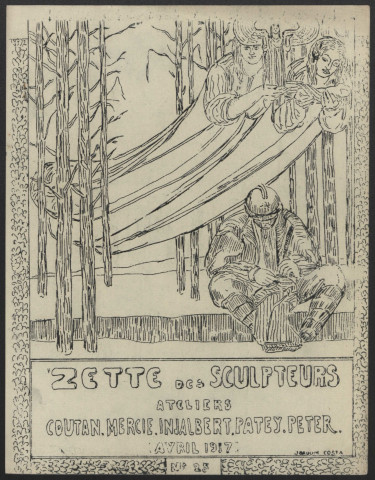 Gazette des ateliers Coutan, Injalbert, Mercié, et Peter - Année 1917 fascicule 25-32 manque le 22, 23, 24.