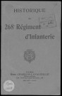 Historique du 268ème régiment d'infanterie