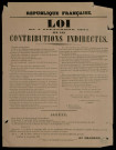 Loi du 1er septembre 1871 sur les contributions indirectes