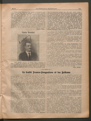 Décembre 1927 - La Fédération balkanique