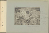 Aubérive-sur-Suippes (devant). Ancienne tranchée allemande