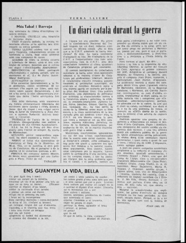 Terra Lliure (1973 : n° 9-12). Sous-Titre : Butlletí de la Regional Catalana C.N.T [puis] Butlletí interior de l'Agrupació Catalana C.N.T. (Exterior)