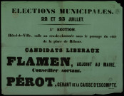 Candidats libéraux… Flamen... Pérot