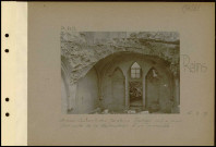 Reims. Ancien couvent des Jacobins vestiges mis à jour par suite de la destruction d'un immeuble