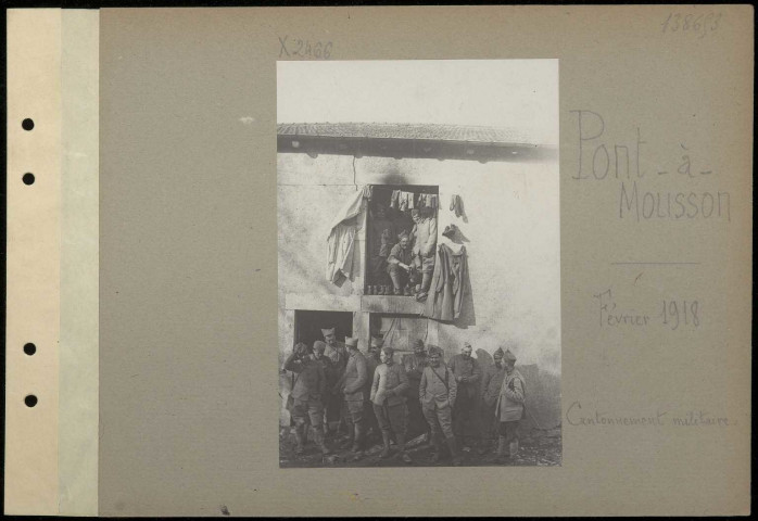 Pont-à-Mousson. Cantonnement militaire