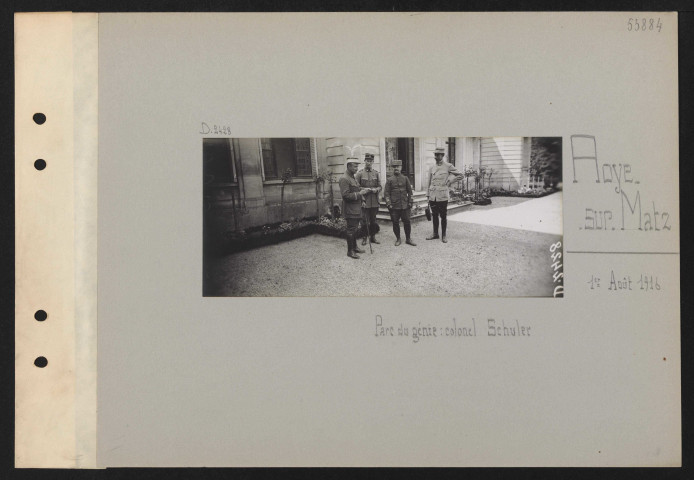 Roye-sur-Matz. Parc du génie : colonel Schuler