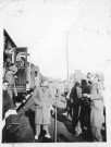 Attente sur la voie du train, 5-6 mars 1938 (?), retraite aprés une défaite de l'armée, départ vers l'Aragon