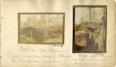 Poste du capitaine Chaumont (tué 3 jours plus tard à Blénod-lès-Pont-à-Mousson dans une cave)