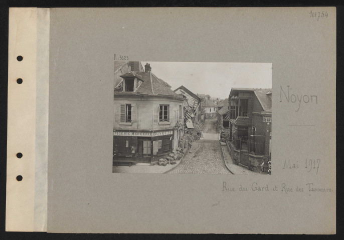 Noyon. Rue du Gard et rue des tanneurs