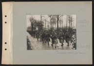 Croutoy (près). Territoriaux montant aux tranchées