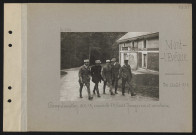 Mont-l'Évêque. Camp d'aviation : GC 13, escadrille 65 ; lieutenant Nungesser et aviateurs