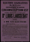 Circonscription est : Dr Louis Laussedat
