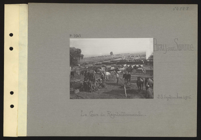 Bray-sur-Somme. La gare de ravitaillement