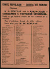 M. de Rémusat veut la République et l'Intégrité du Suffrage Universel