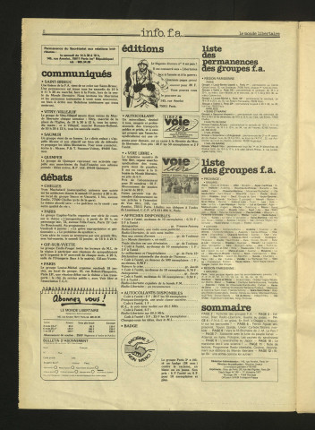 1985 - Le Monde libertaire