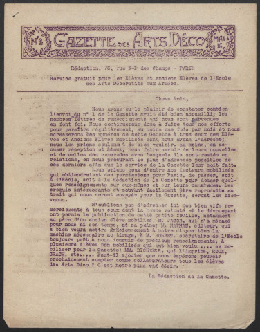 Gazette des arts déco - Année 1916 - fascicule 1-9