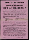 Élections municipales du 24 novembre 1872 Quartier du Petit-Montrouge : Candidature Leneveux