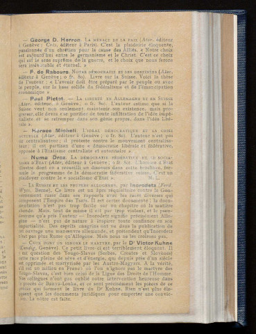 Avril 1917 - Bulletin officiel de la Ligue des Droits de l'Homme