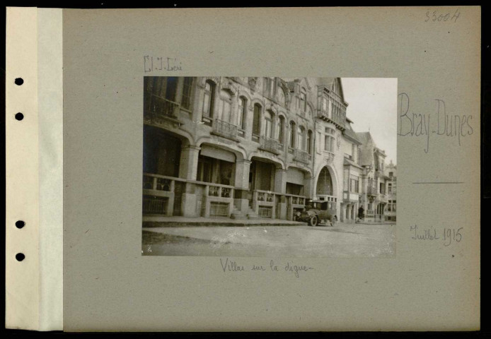 Bray-Dunes. Villas sur la digue