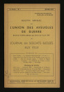 Année 1939 - Bulletin mensuel de l'Union des aveugles de guerre et journal des soldats blessés aux yeux
