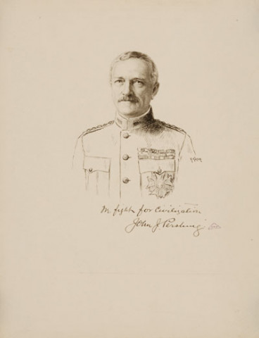 (Général John J. Pershing, autographe et signature, Paris, 21 mai 1919)