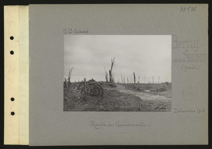 Berny-en-Santerre (près). Route de Génermont