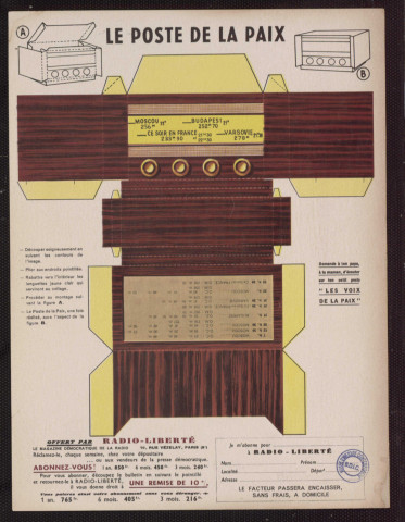 Le poste de la paix… Offert par radio-liberté