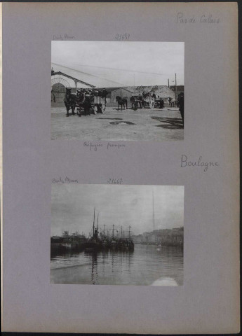 Boulogne (Pas-de-Calais). Réfugiés français