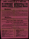 Élections Municipales : Comité Républicain de la Montagne