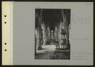 Amiens. Église Saint-Germain : la nef après le bombardement
