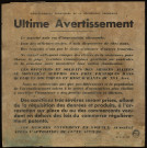 Ultime avertissement : le marché noir